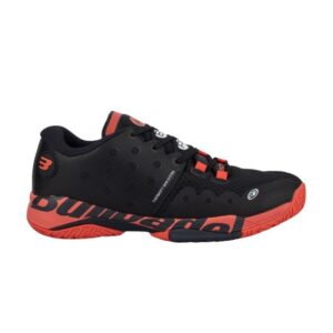 CHAUSSURES BULLPADEL HACK HYBRID NOIR ET ROUGE